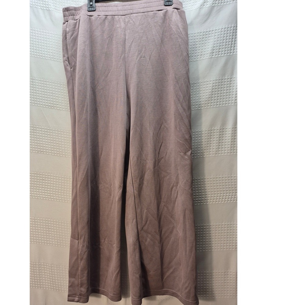 Adyson Parker Pants Womens Size XL Purple Wide Leg Soft Stretchy Pockets 7350